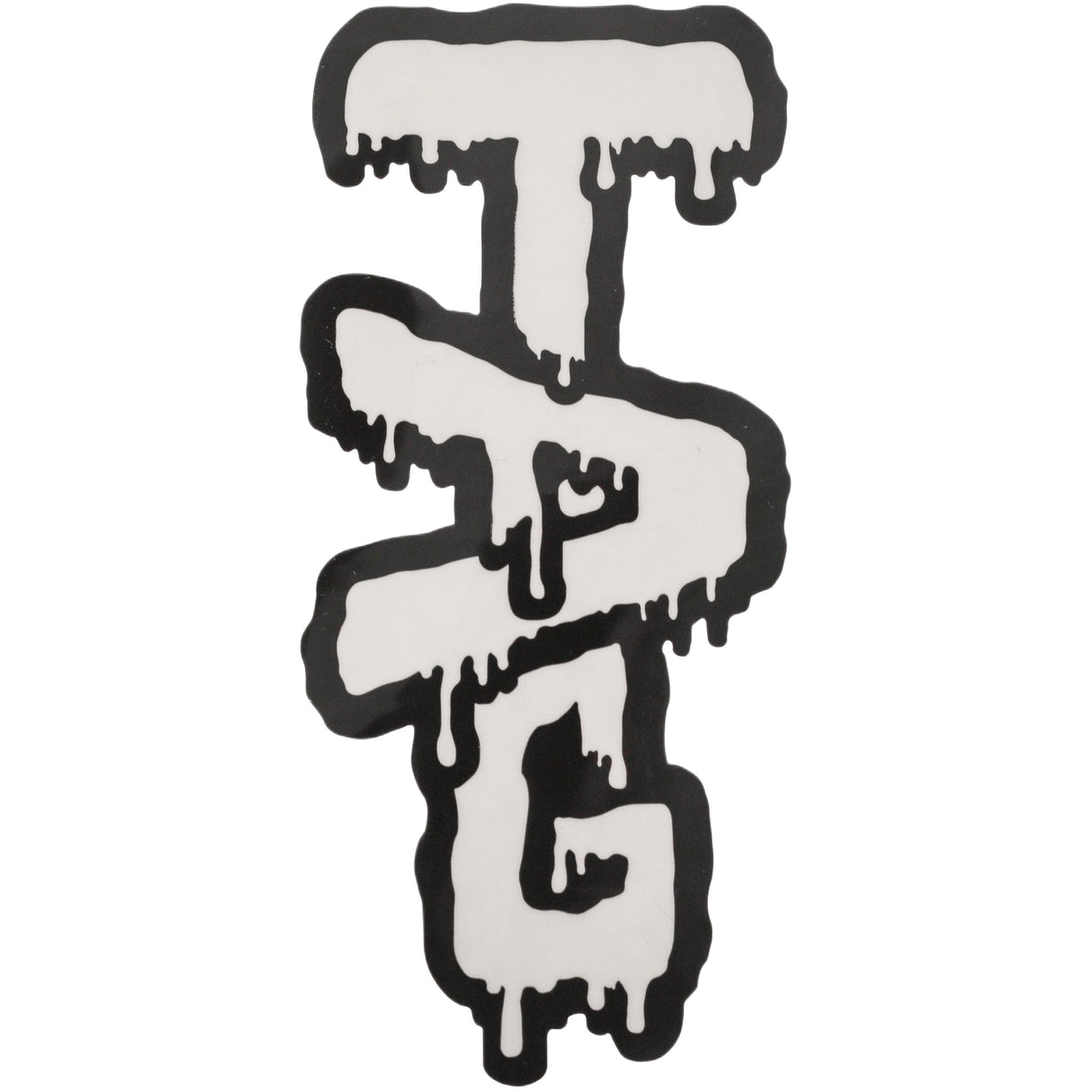 Thick Ass Glass Vibrant Wavy Label Sticker 3.5"x2" - Rasta/Tie Dye/Yellow