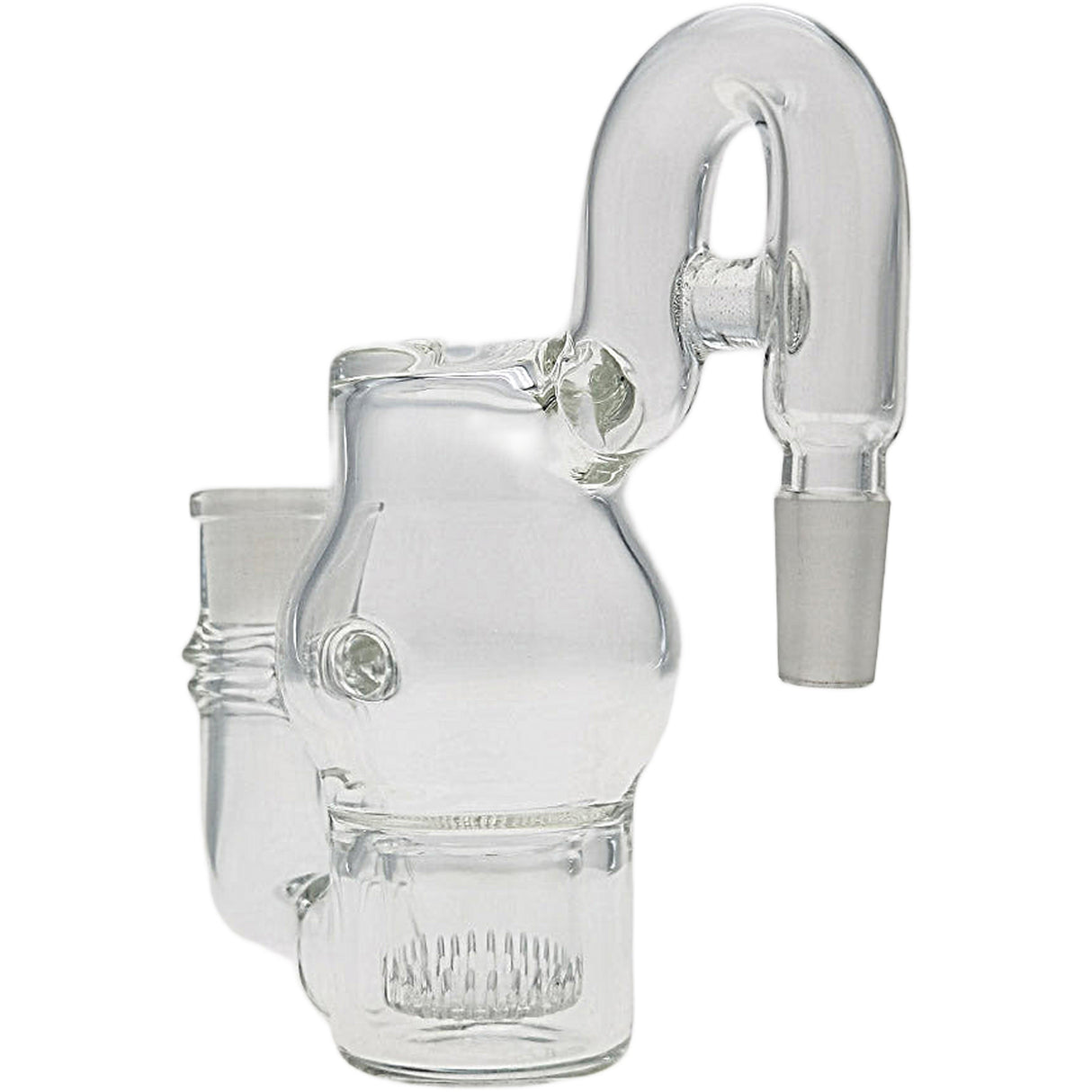 Thick Ass Glass 5.5" Showerhead Ashcatcher with Recycler - 14MM Joint