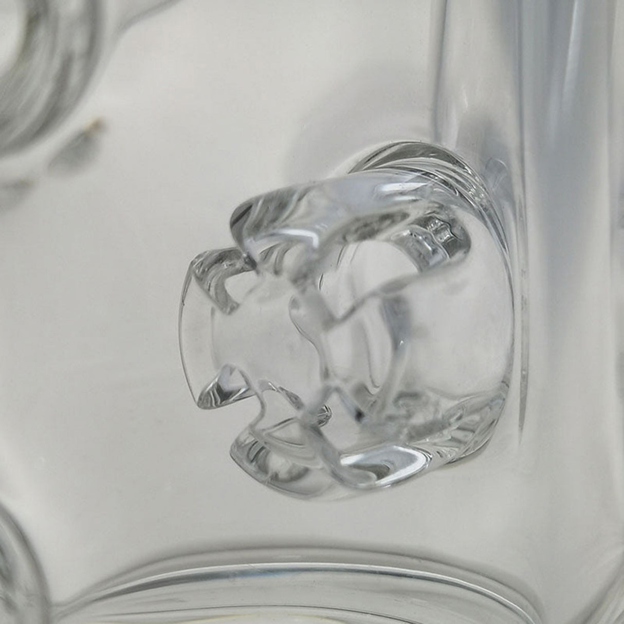 Thick Ass Glass 7" Mini Klein Bong - Hammer Head Perc, 10mm Female, 4mm Thick