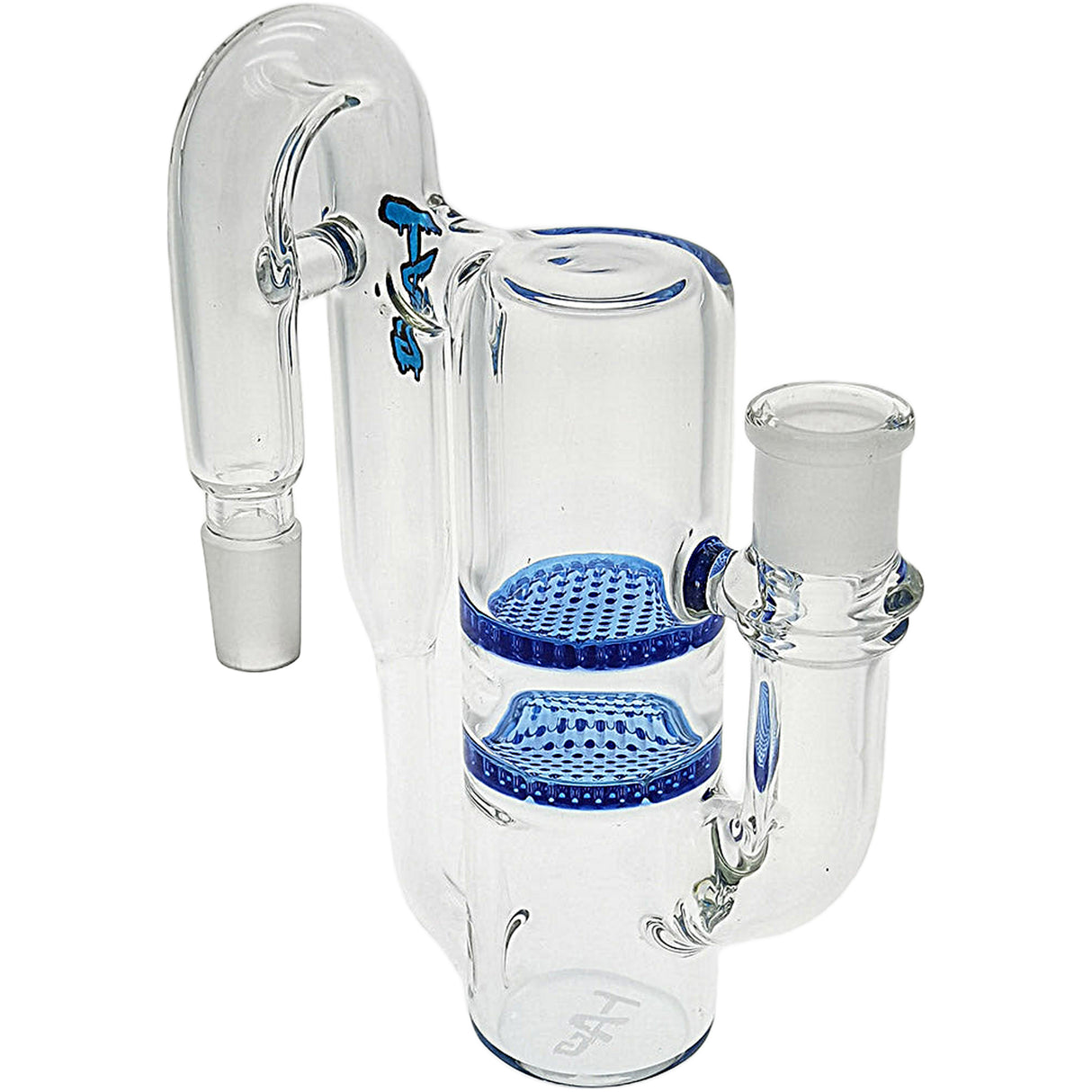 Thick Ass Glass 8.25" Double Honeycomb Ash Catcher 50x5mm with Recycling - 18MM Joint