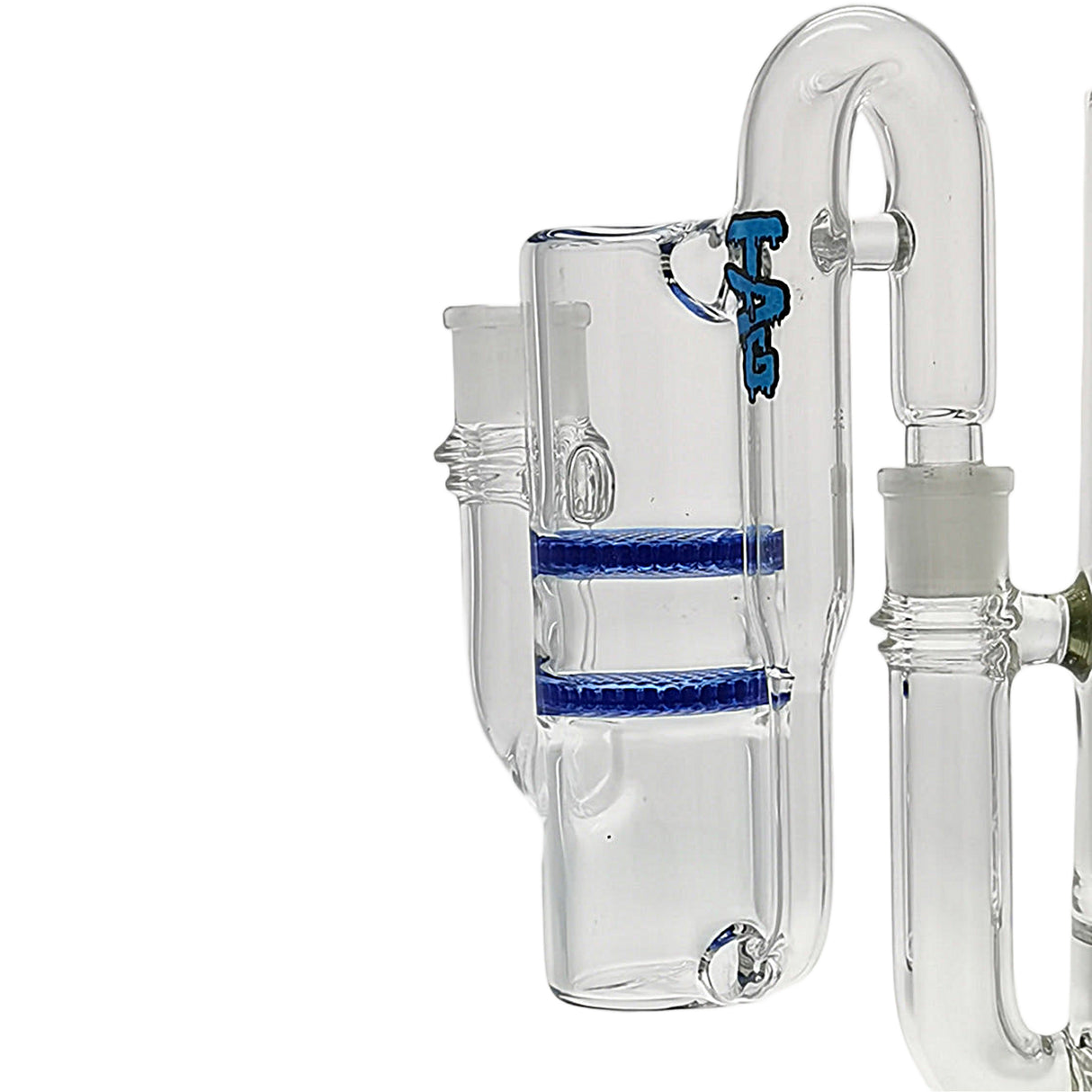 Thick Ass Glass 8.25" Double Honeycomb Ash Catcher 50x5mm with Recycling - 18MM Joint