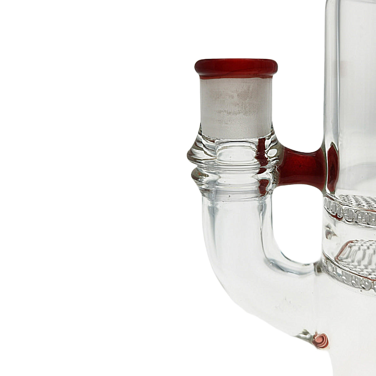 Thick Ass Glass 8.25" Double Honeycomb Ash Catcher 50x5mm with Recycling - 18MM Joint