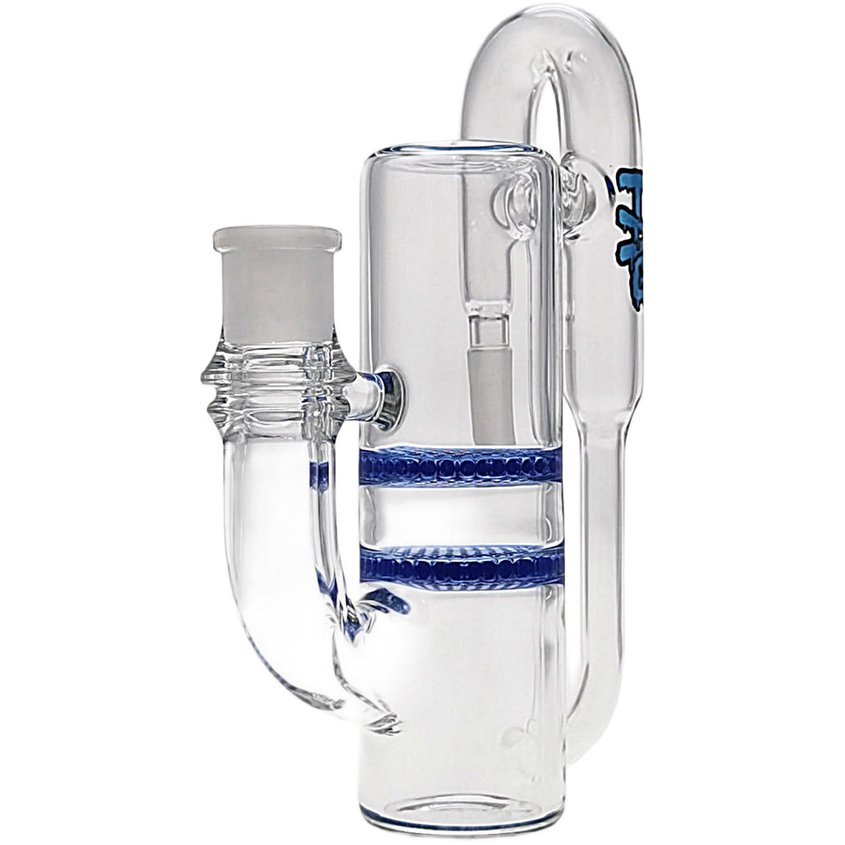 Thick Ass Glass 8.25" Double Honeycomb Ash Catcher 50x5mm with Recycling - 18MM Joint