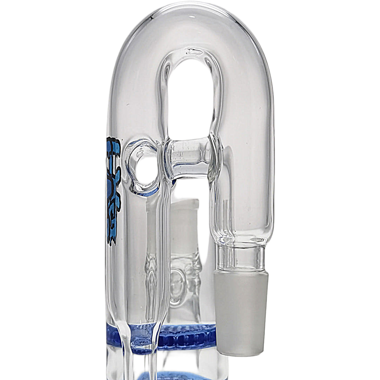 Thick Ass Glass 8.25" Double Honeycomb Ash Catcher 50x5mm with Recycling - 18MM Joint