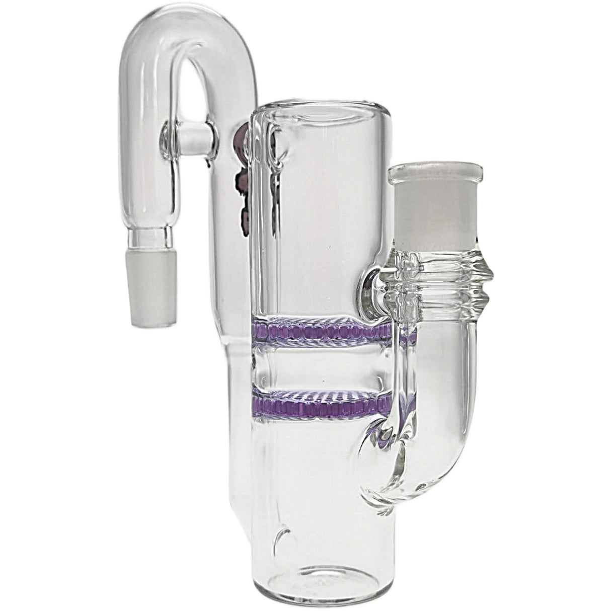 Thick Ass Glass 8.25" Double Honeycomb Ash Catcher 50x5mm with Recycling - 18MM Joint