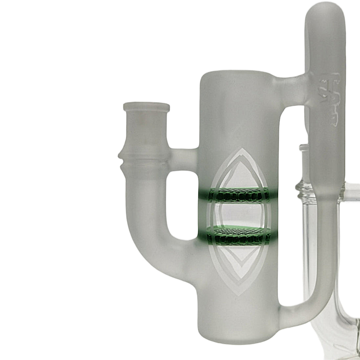 Thick Ass Glass 8.25" Double Honeycomb Ash Catcher 50x5mm with Recycling - 18MM Joint