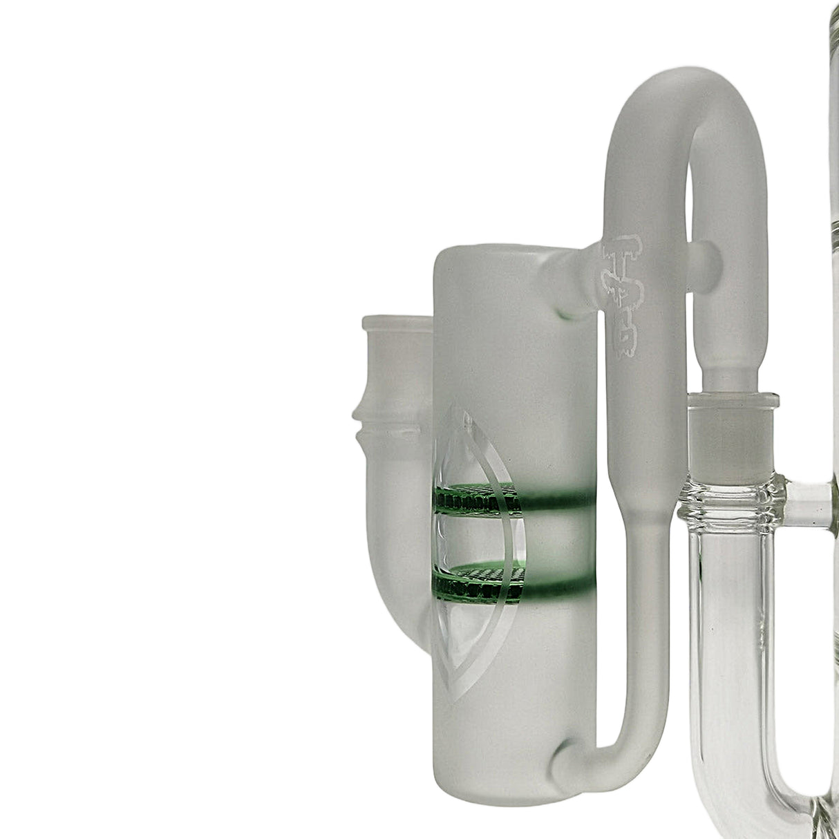 Thick Ass Glass 8.25" Double Honeycomb Ash Catcher 50x5mm with Recycling - 18MM Joint