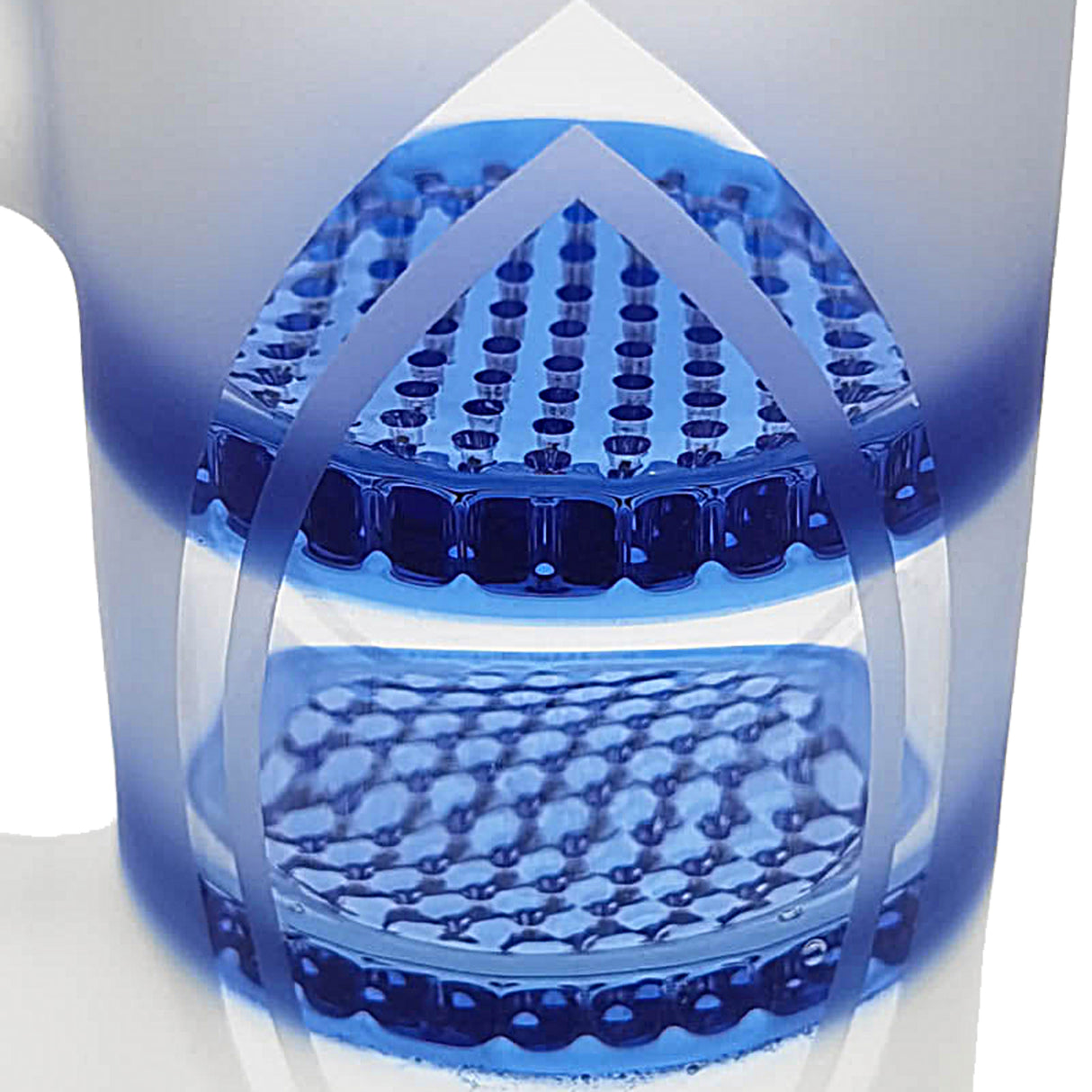 Thick Ass Glass 8.25" Double Honeycomb Ash Catcher 50x5mm with Recycling - 18MM Joint