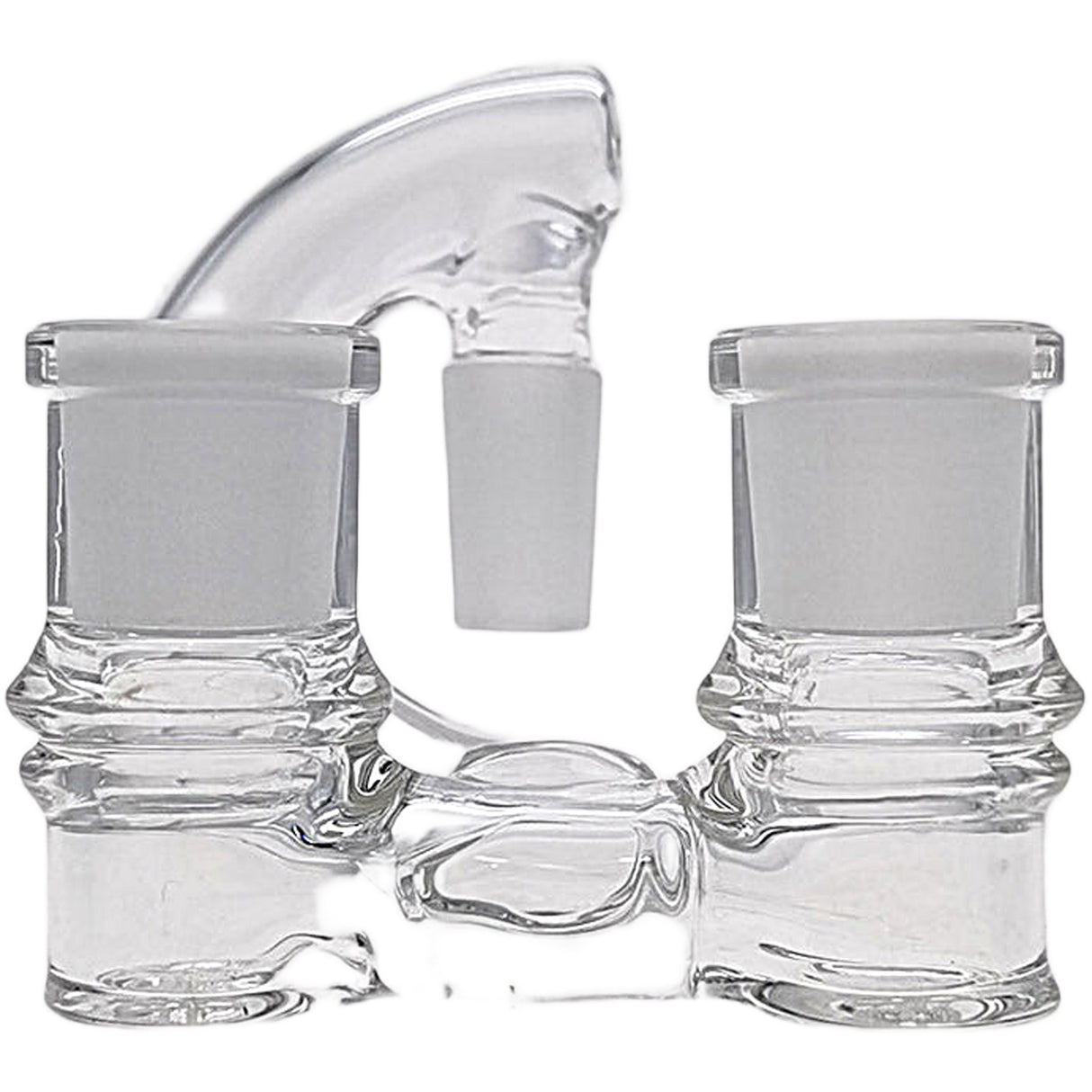 Thick Ass Glass No-Drop Double Joint Bong Adapter