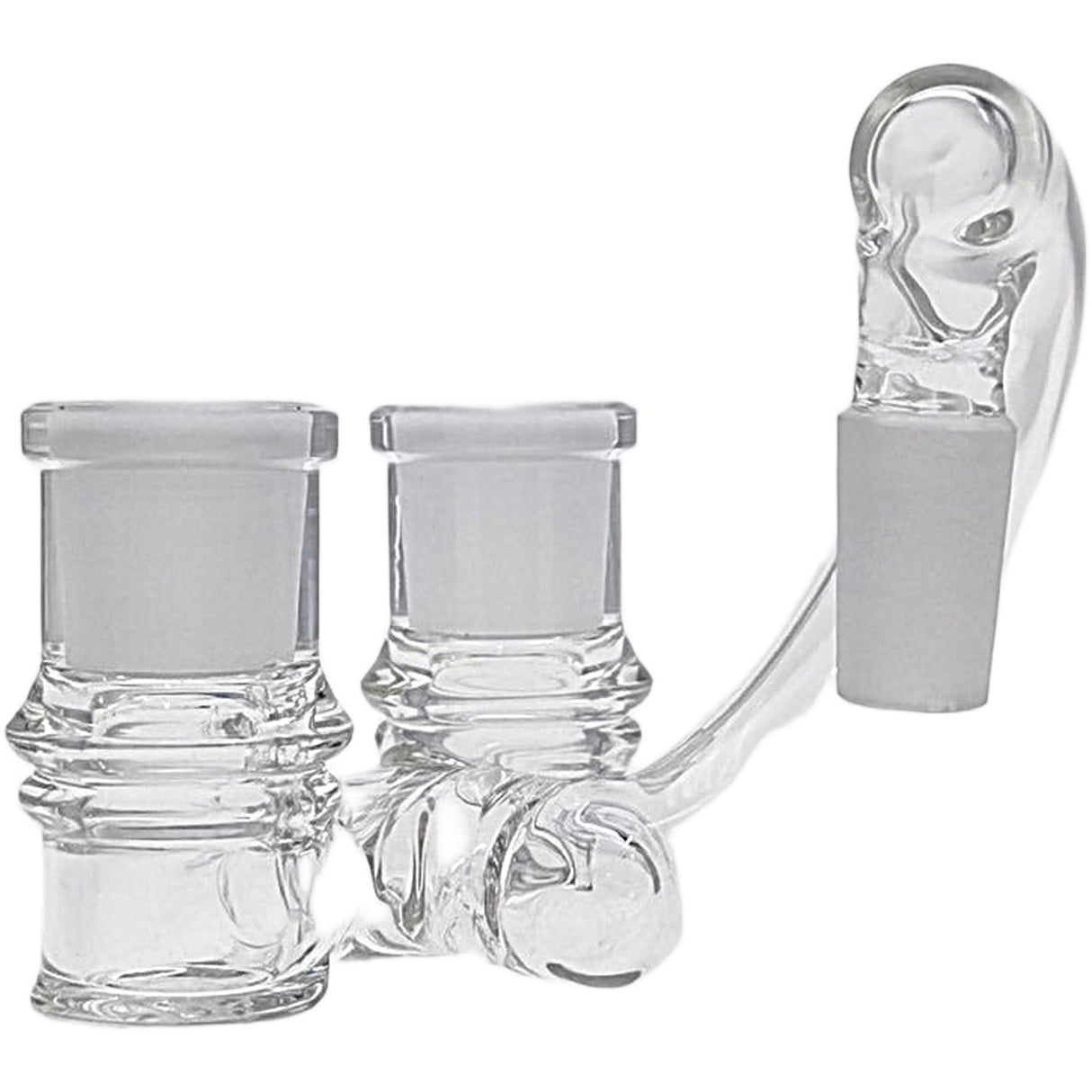 Thick Ass Glass No-Drop Double Joint Bong Adapter