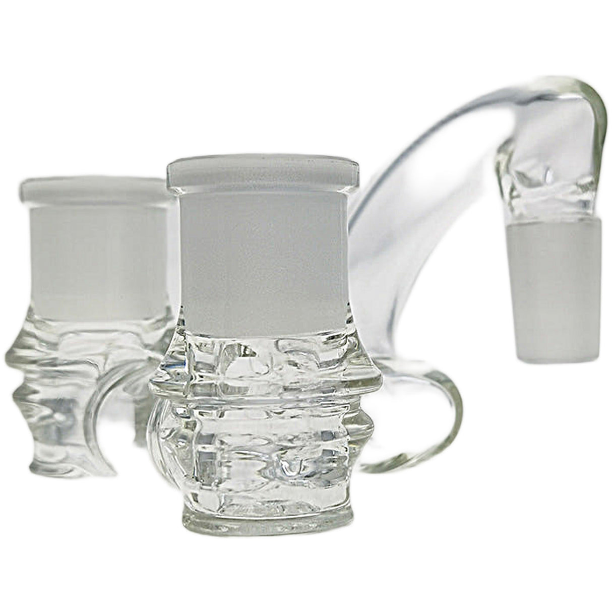 Thick Ass Glass No-Drop Double Joint Bong Adapter