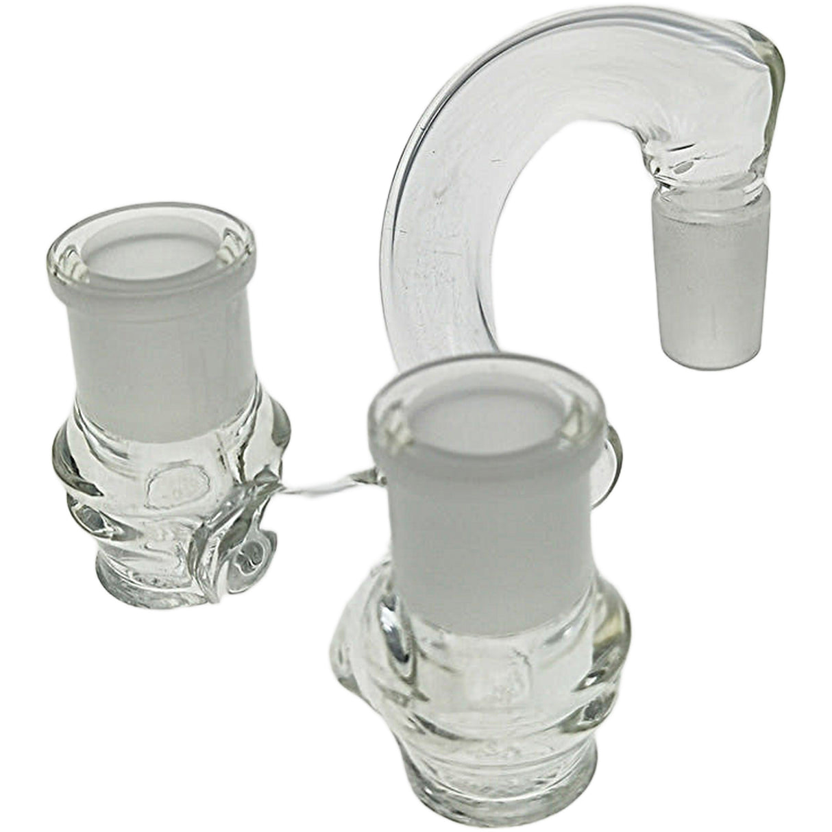 Thick Ass Glass No-Drop Double Joint Bong Adapter