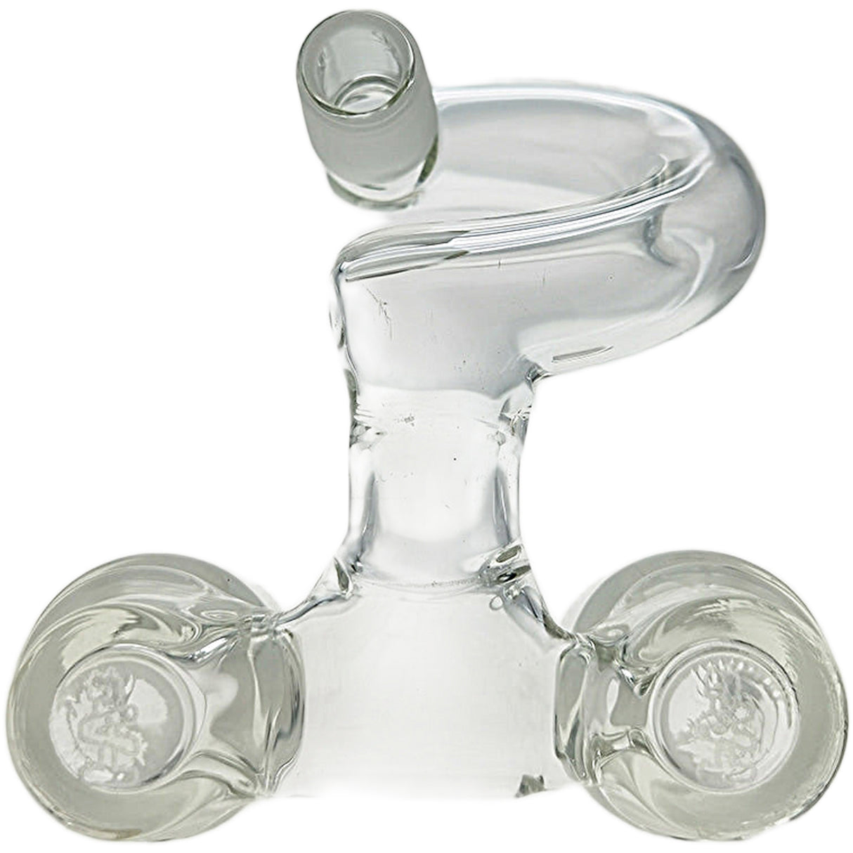 Thick Ass Glass No-Drop Double Joint Bong Adapter