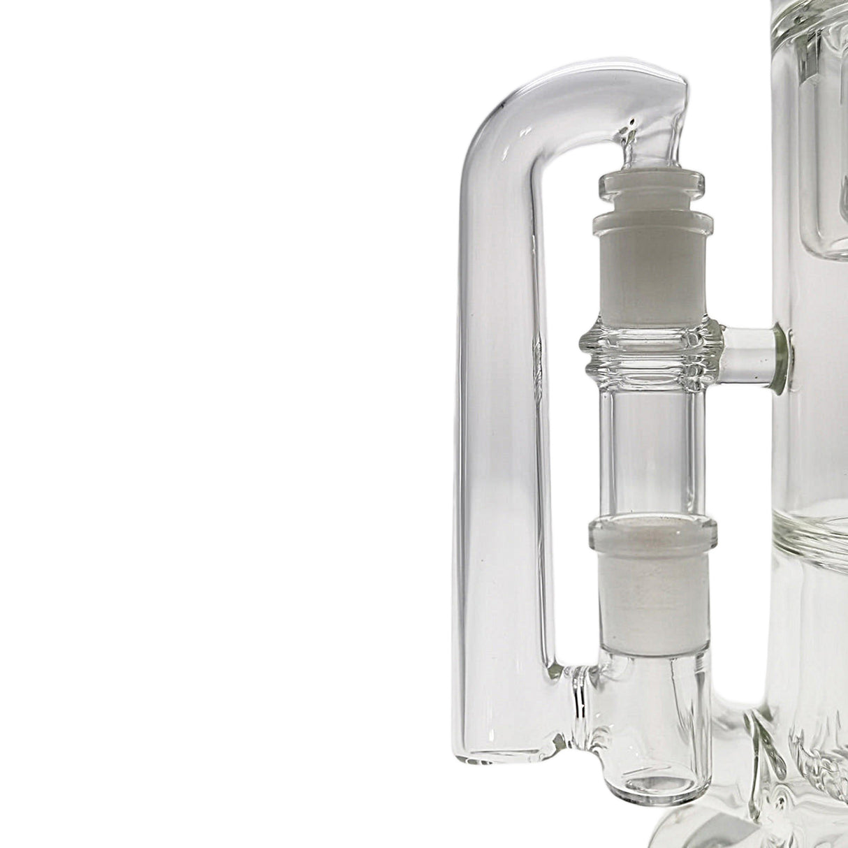 Thick Ass Glass Quartz Drop Down Adapter - 3" Drop for Bongs & Concentrates