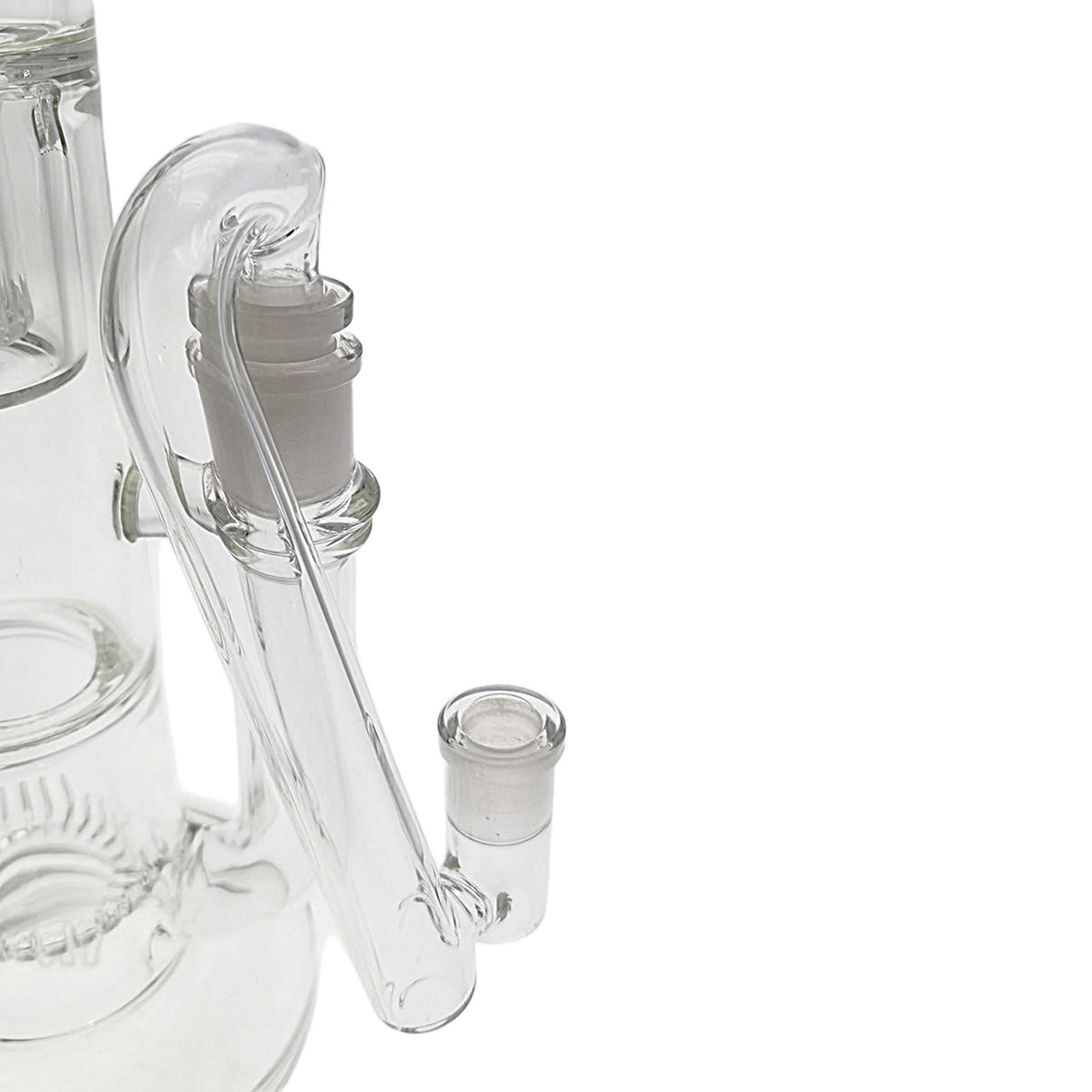 Thick Ass Glass Quartz Drop Down Adapter - 3" Drop for Bongs & Concentrates