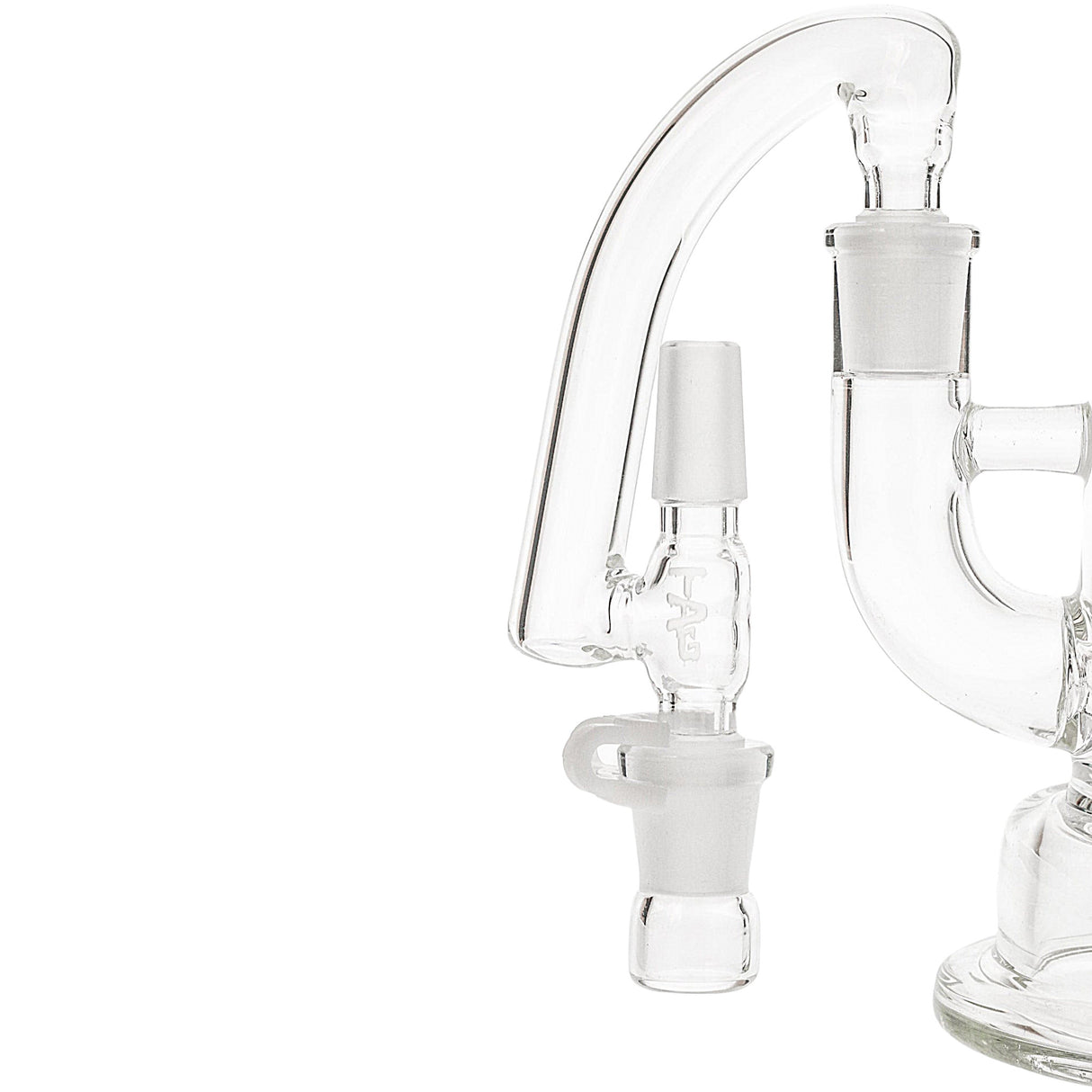 Thick Ass Glass Reclaim Adapter - 0.5" Drop Down for Bongs, 14-18mm Compatibility