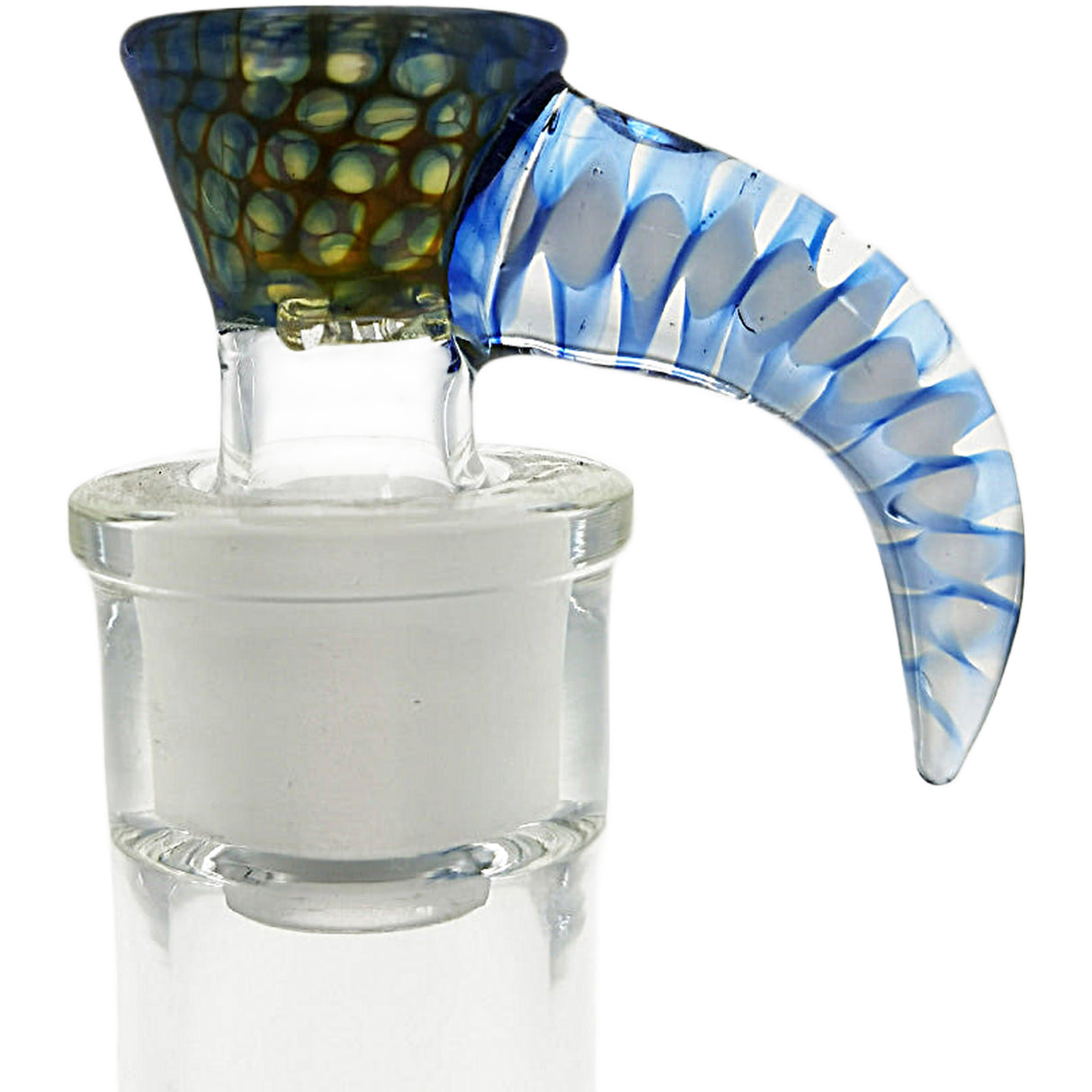 Thick Ass Glass 4-Hole Disc Screen Bong Slide w/ Horn Handle