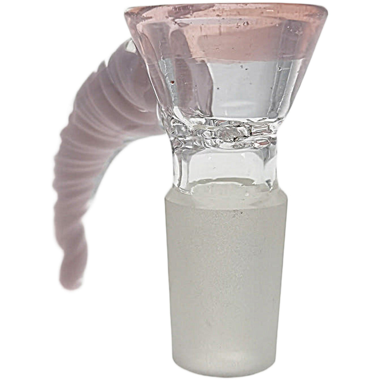 Thick Ass Glass 4-Hole Disc Screen Bong Slide w/ Horn Handle