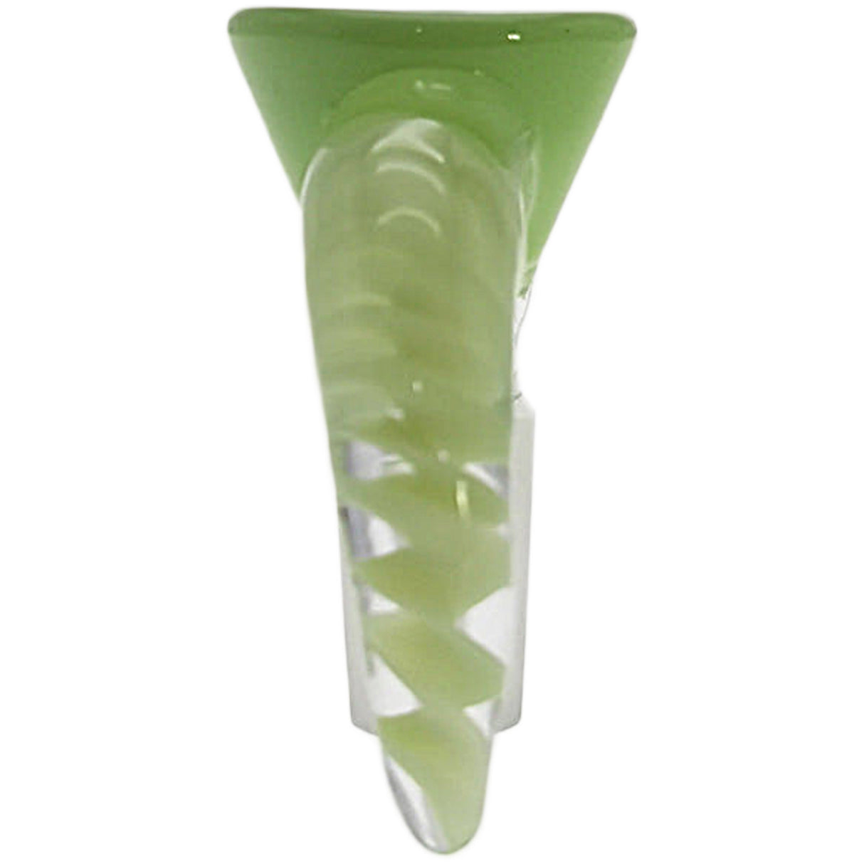 Thick Ass Glass 4-Hole Disc Screen Bong Slide w/ Horn Handle