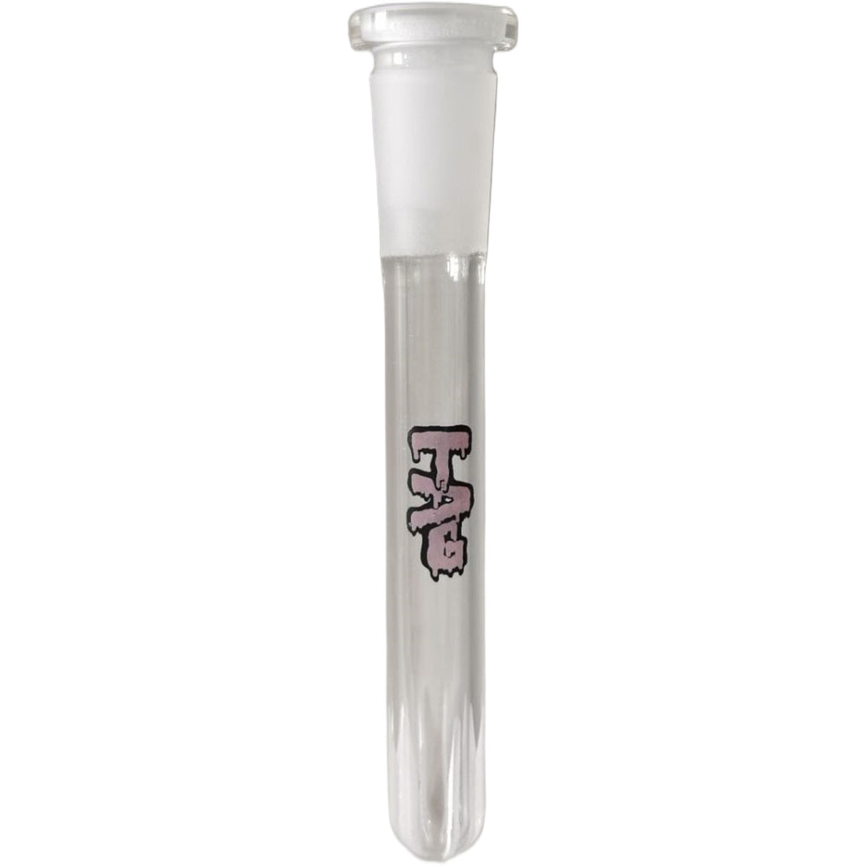 Thick Ass Glass Showerhead Downstem 18-14MM Closed End, Flame Polished