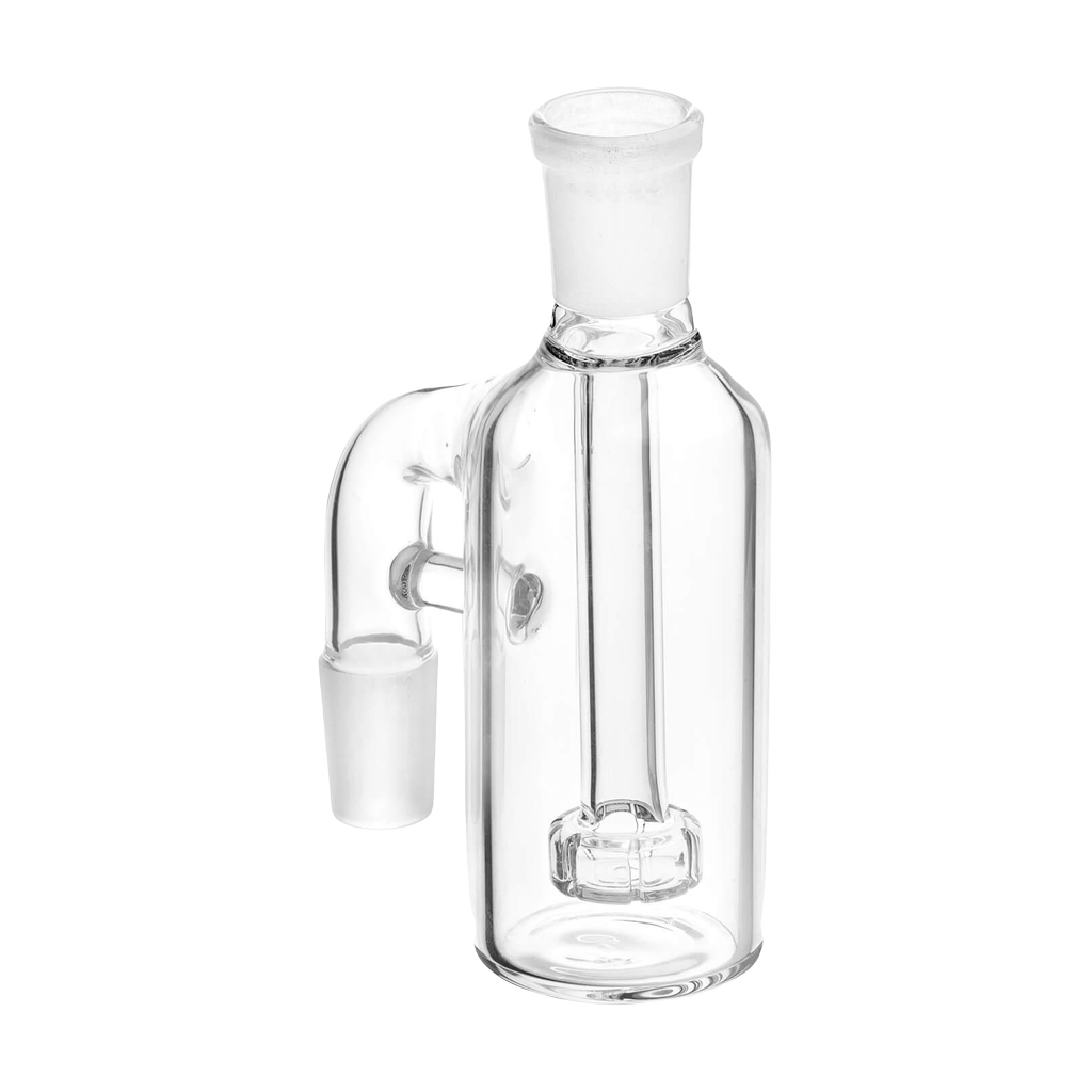 PILOT DIARY 18mm Ash Catcher 90 Degree - Clear Glass Front View on White Background