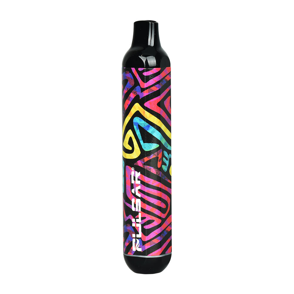 Pulsar 510 DL Vape Pen with colorful Tribe Vibe design, 320mAh, front view on white background