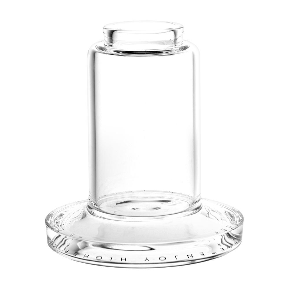Pulsar APX eRig Replacement Base Jar, clear borosilicate glass, front view on white background