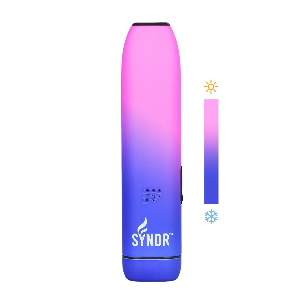 Pulsar Syndr Dry Herb Vaporizer with 880mah battery, front view on white background