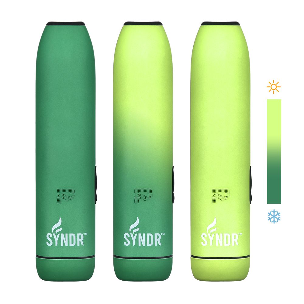 Pulsar Syndr Dry Herb Vaporizer in Green Shades - 880mah Battery Capacity, Front View