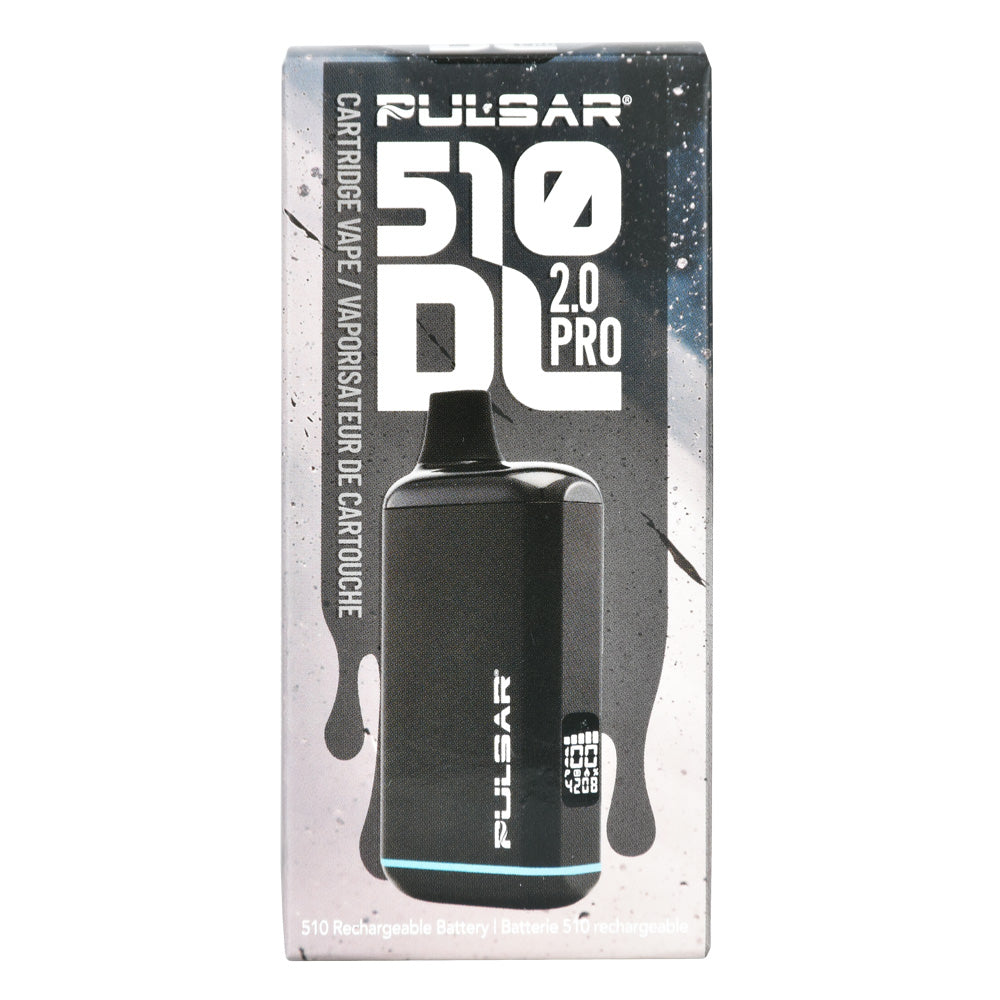 Pulsar 510 DL 2.0 Pro Vape Bar Packaging Front View with 1000mAh Battery Feature