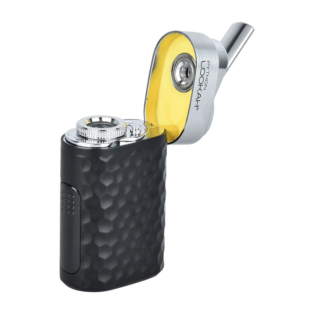 Lookah Python Variable Voltage Wax Vaporizer with 650mAh battery, side view on white background