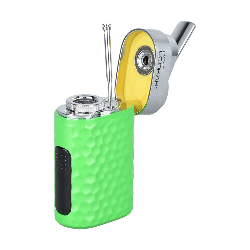 Lookah Python Green Wax Vaporizer with 650mAh Battery - Angled View
