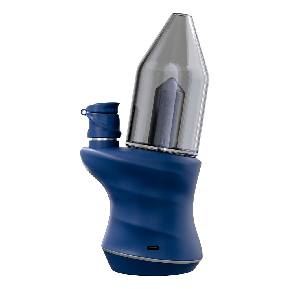 Focus V CARTA 2 Portable Dab Rig in Blue with 2000mAh Battery, Front View on White Background