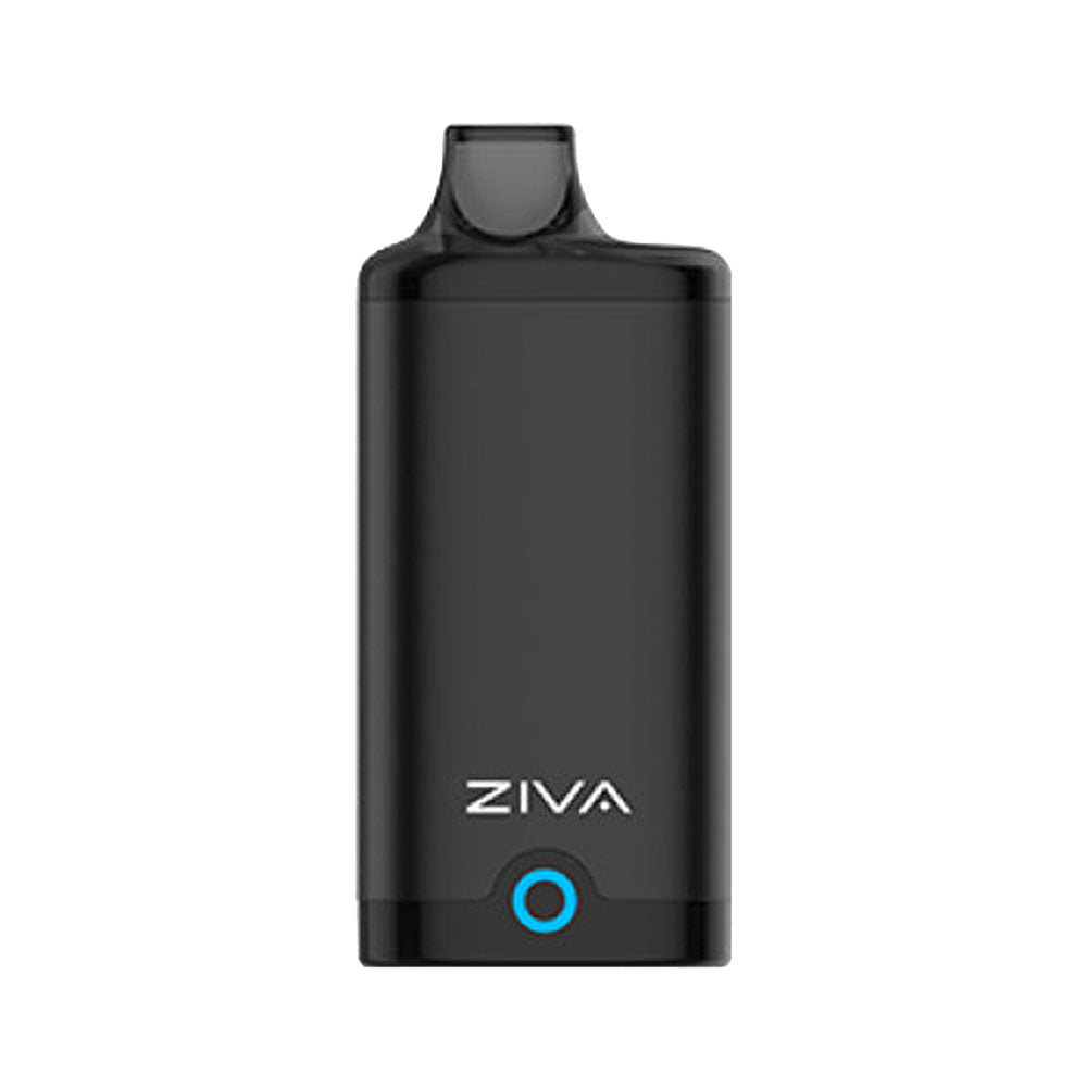 Yocan Ziva VV Auto-Draw 510 Battery in Black, 650mAh, front view on seamless white background