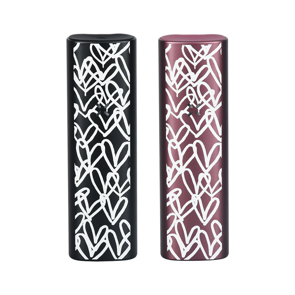 PAX x JGoldcrown Limited Edition Plus Dry Herb Vaporizers in Black and Burgundy Front View