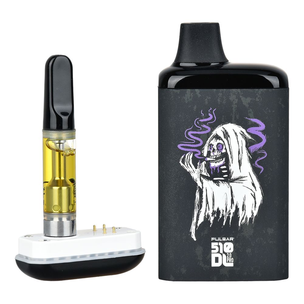 Pulsar 510 DL 2.0 PRO VV Vape Bar in Smoke BlackCraft with 1000mAh - Front View