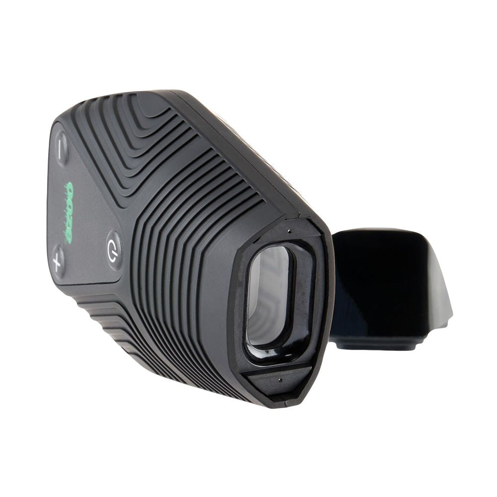 Ooze Brink Dry Herb Vaporizer with 1800mAh battery, side view on white background