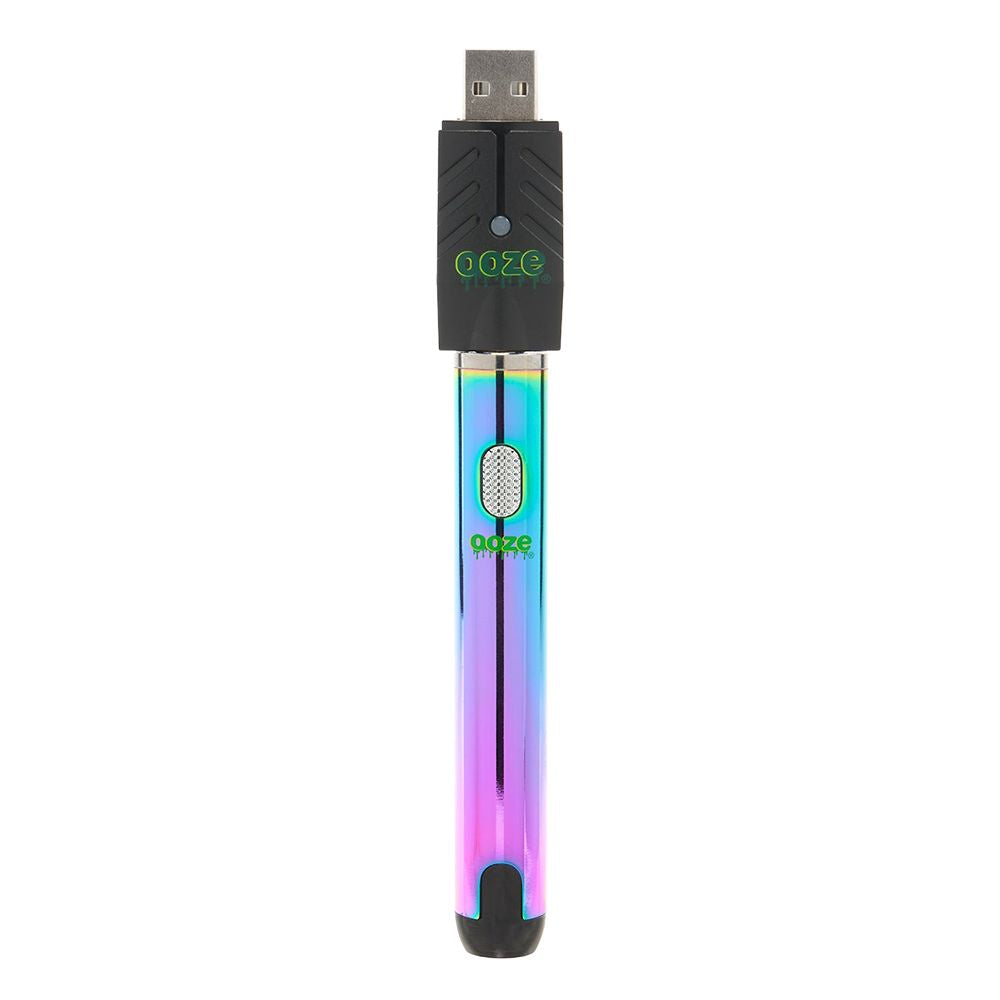 Ooze Smart Battery Vape Pen in Rainbow, 650mAh - Front View on White Background