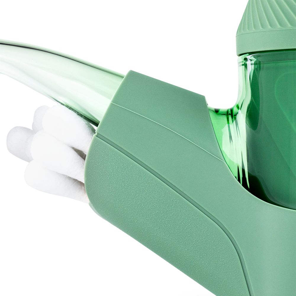 Close-up of Puffco Proxy Vaporizer Silicone Travel Pack in Black, side view on white background