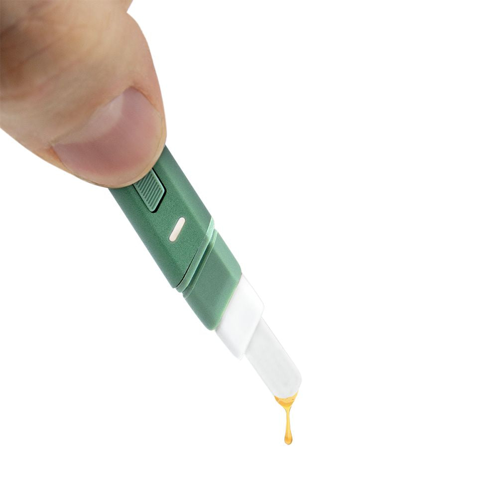 Puffco Hot Knife Electronic Heated Loading Tool Flourish LE with concentrate on tip