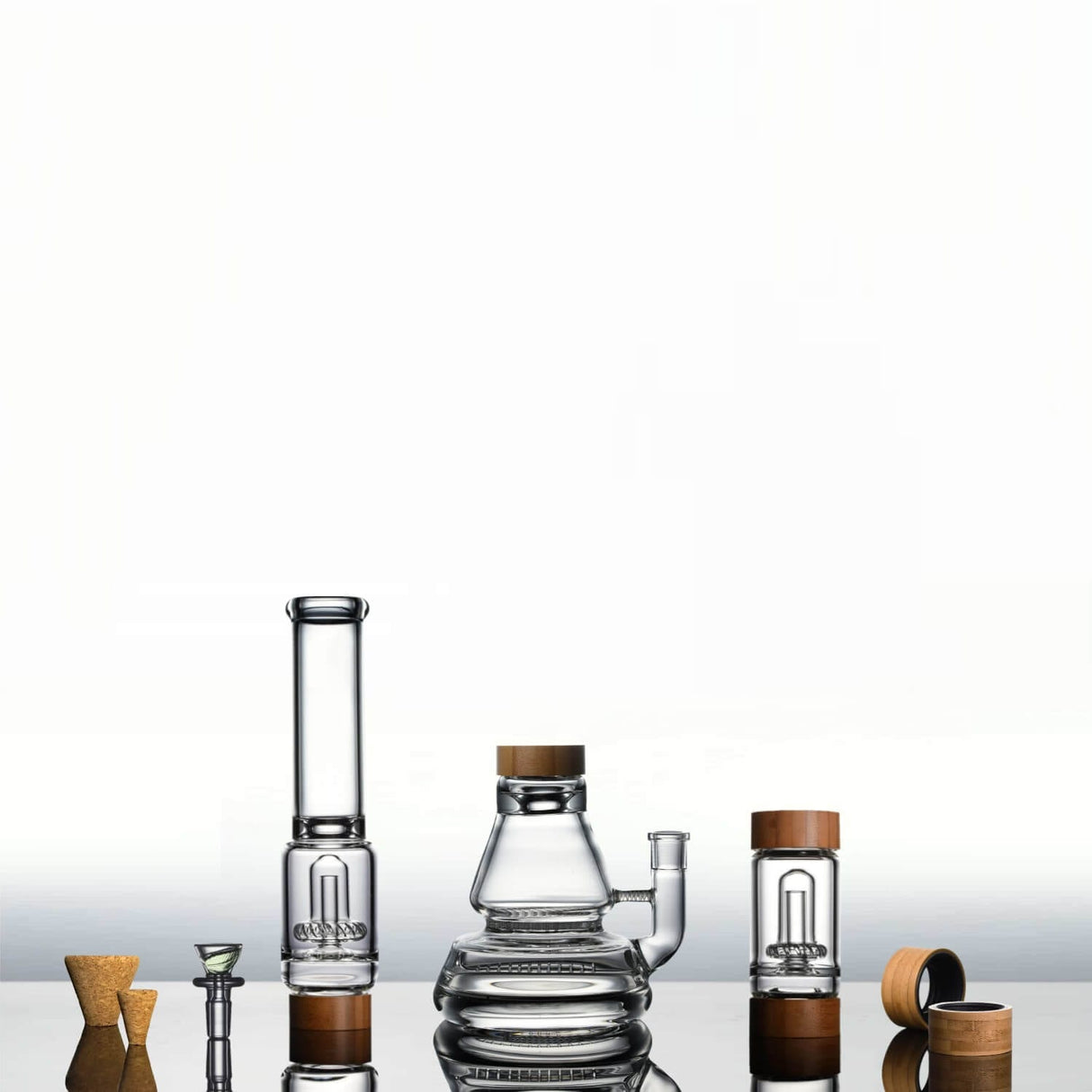 Vitae Glass 20" Voyager + Mini Perc Bong