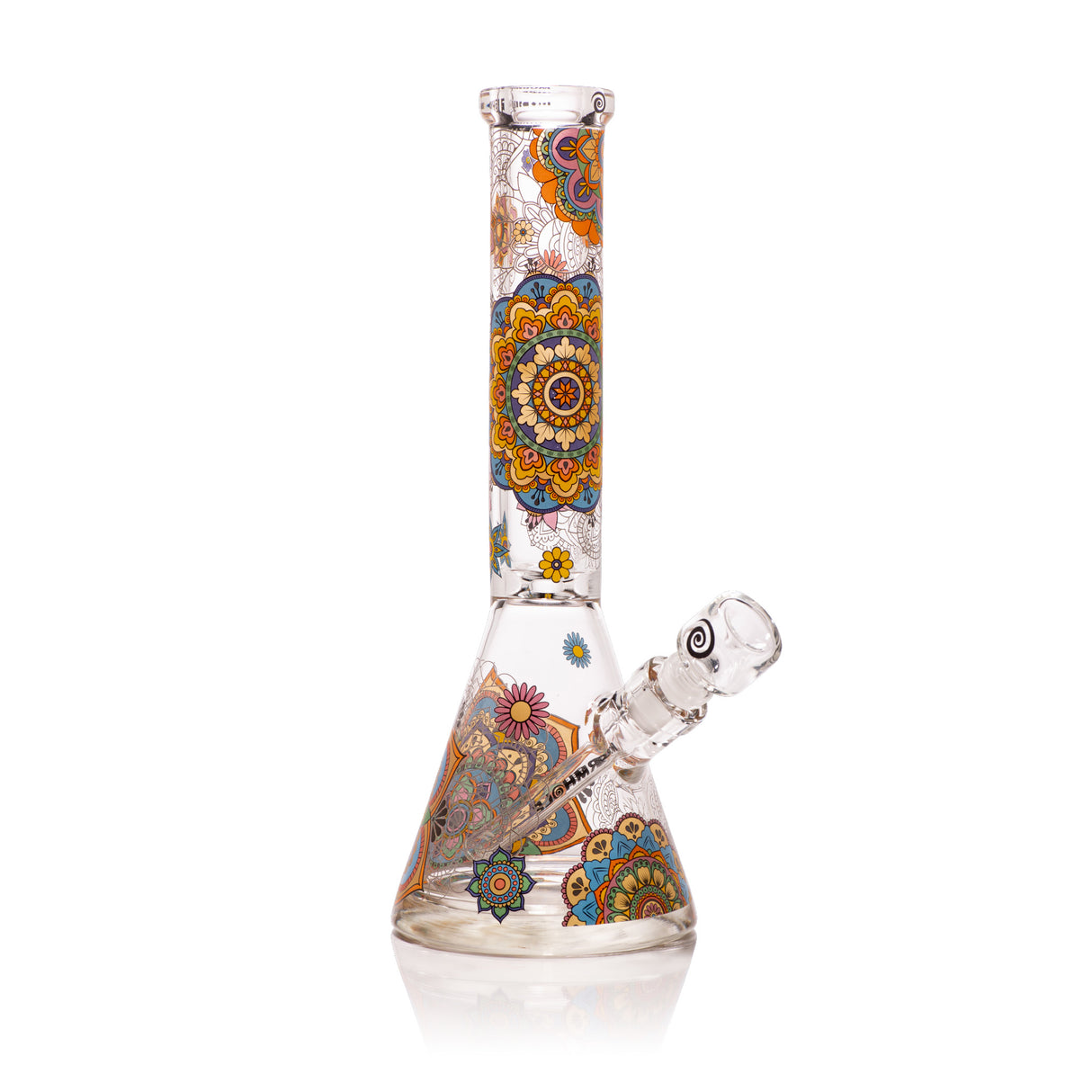 Mandala Myriad 14" Clear Beaker Bong