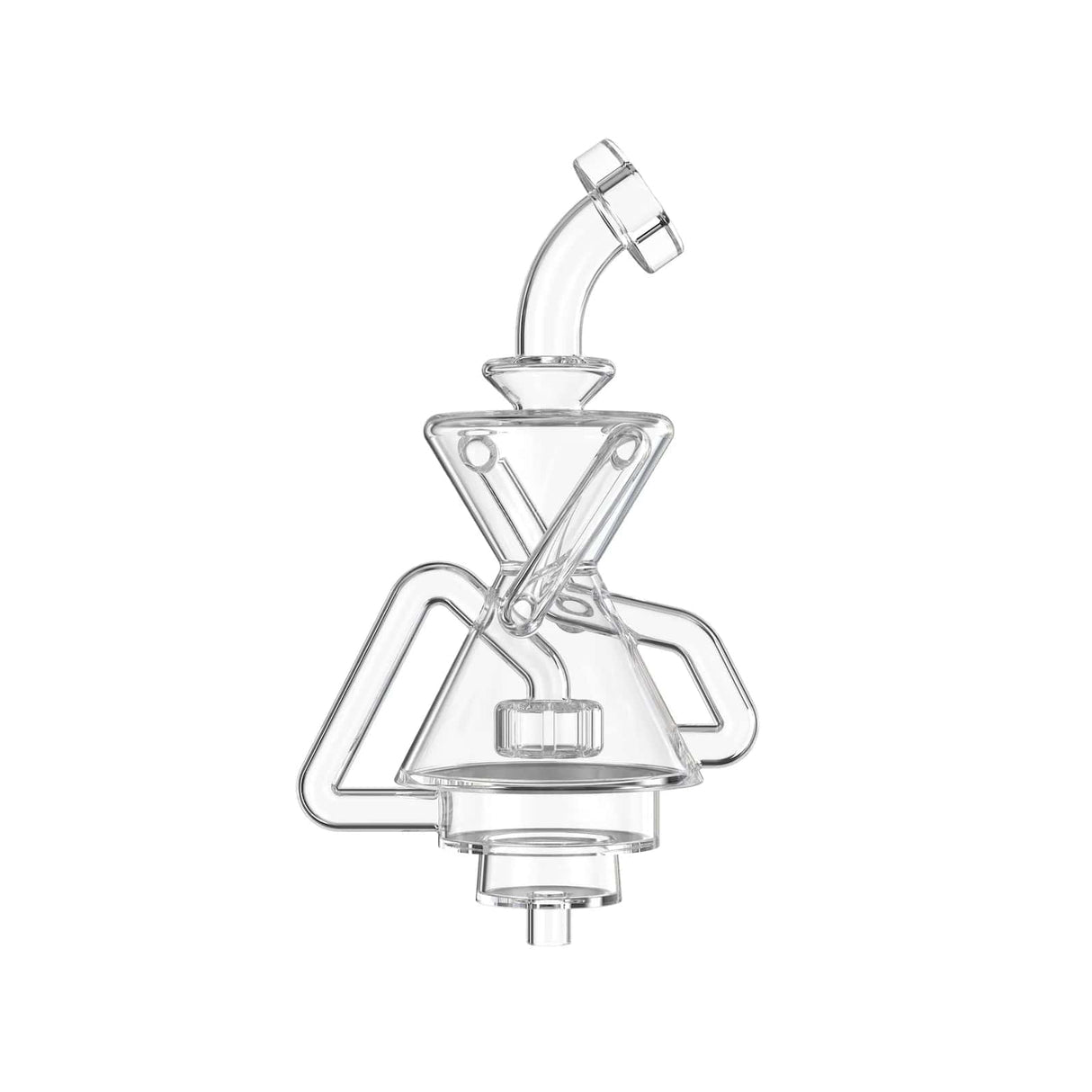 Dr Dabber Boost Evo TDE Sidewinder vaporizer accessory with clear borosilicate glass, front view