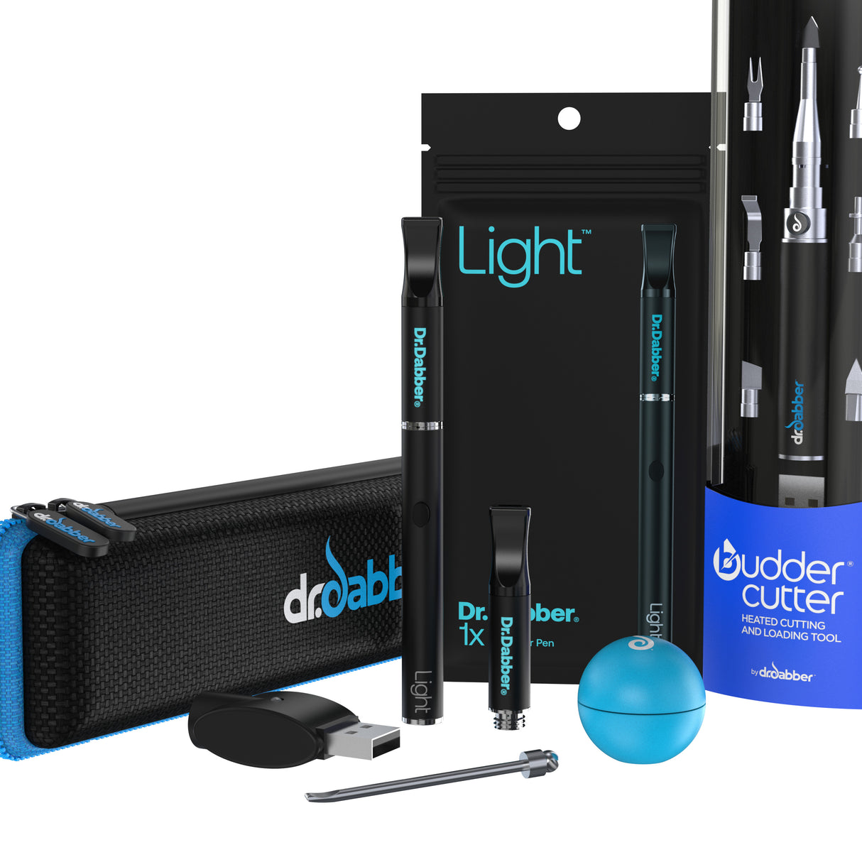 Dr.Dabber Light Vaporizer Kit with USB Charger, Loading Tool, and Extra Atomizer