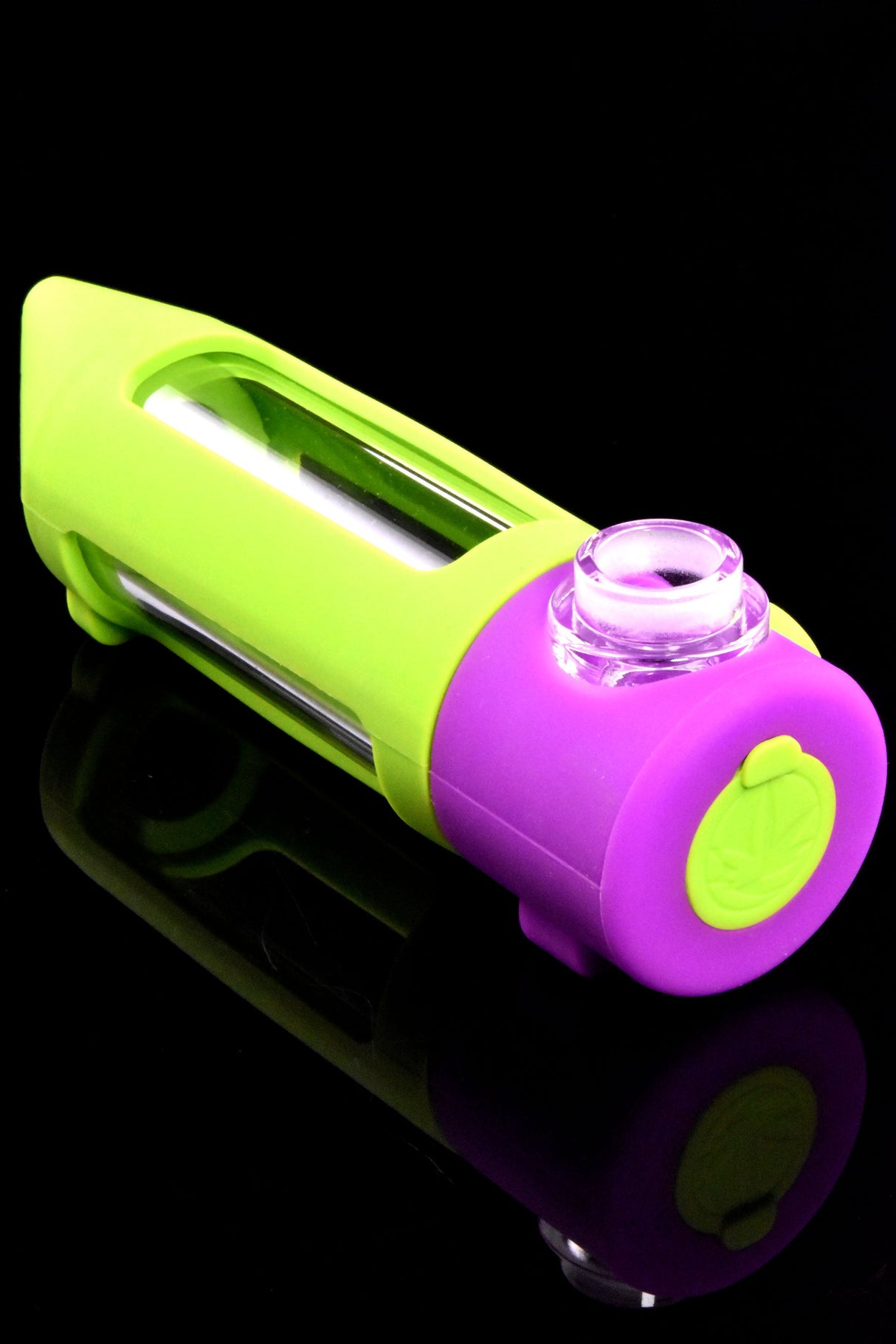 Stonerware Perc Silicone/Glass Modular Water Pipe – 5½″ – Assorted Colors