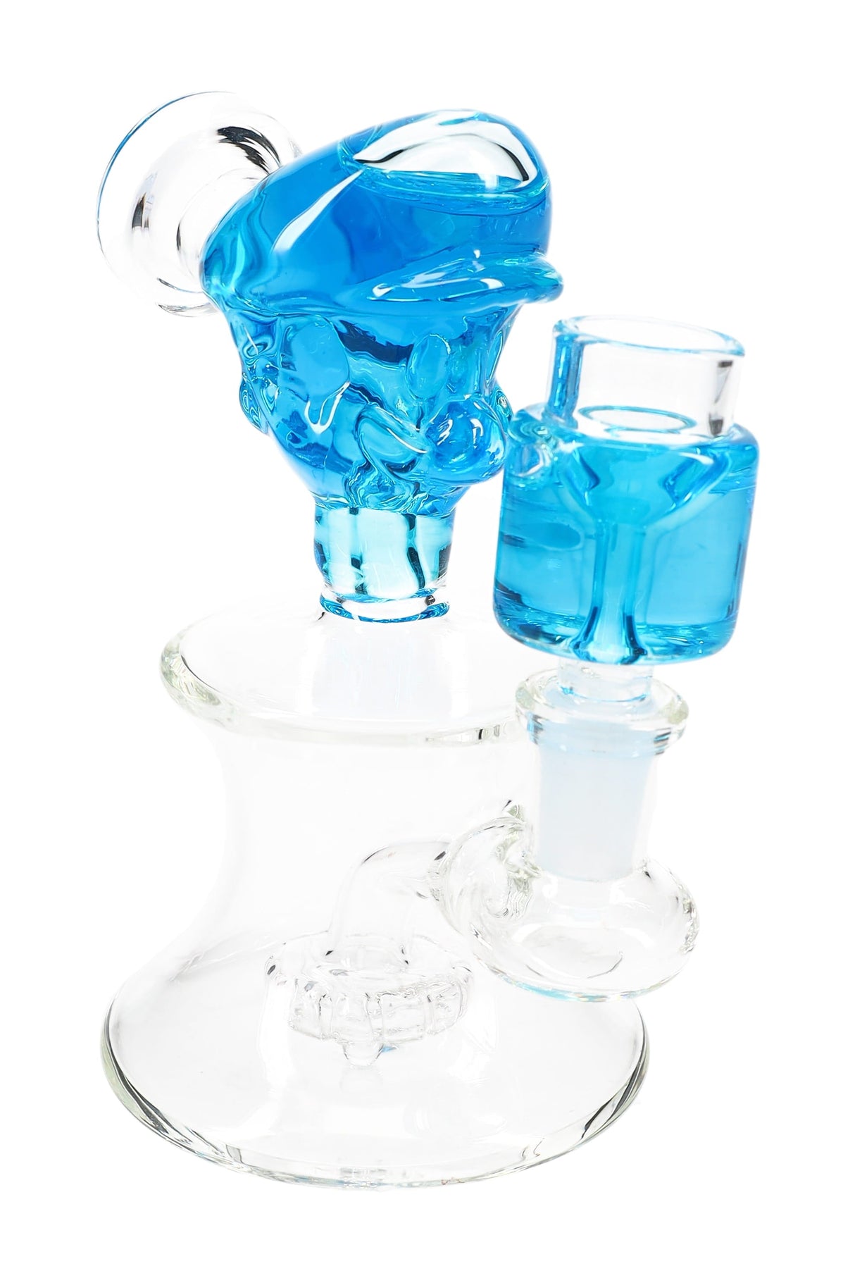 Fluid-Filled Plumber Glass Bong “Pipe Dream” – Showerhead Perc – 5.5″