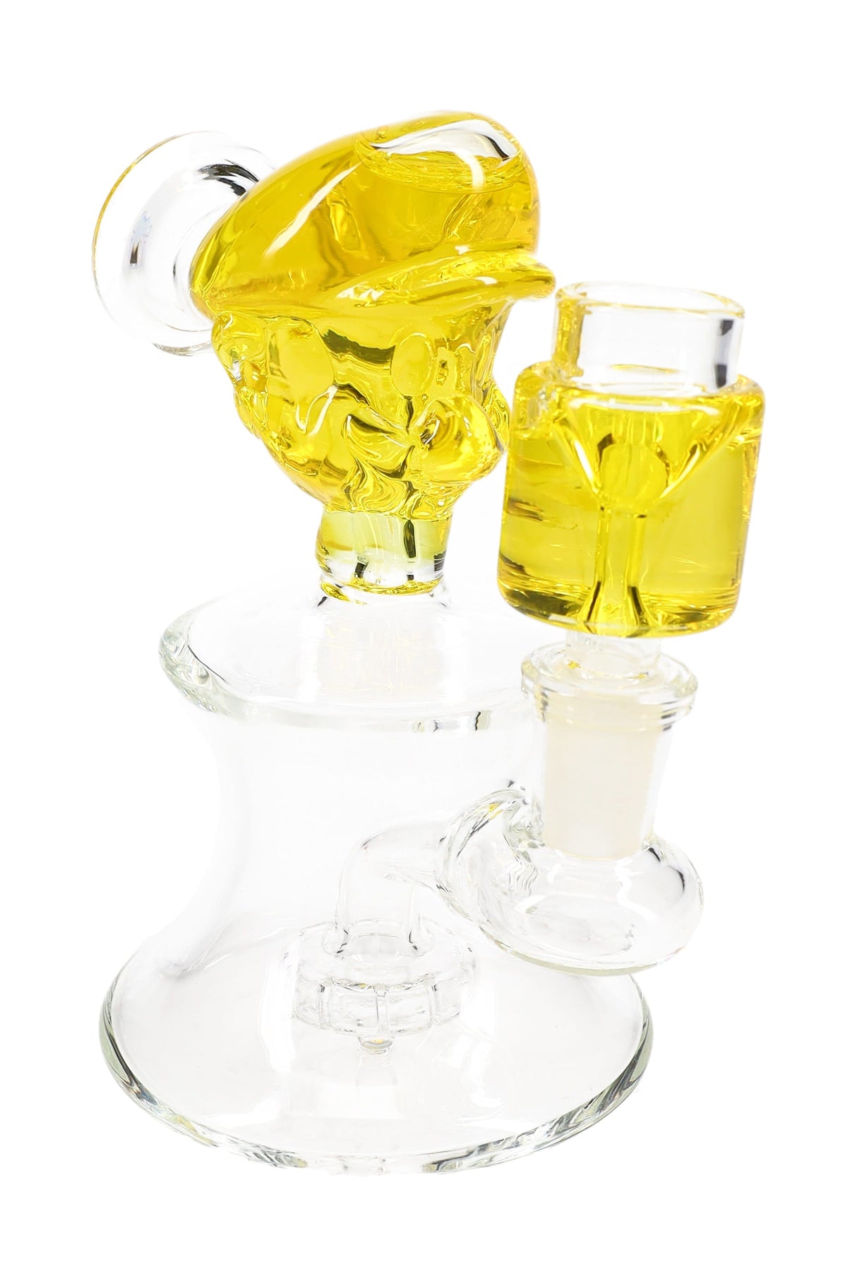 Fluid-Filled Plumber Glass Bong “Pipe Dream” – Showerhead Perc – 5.5″