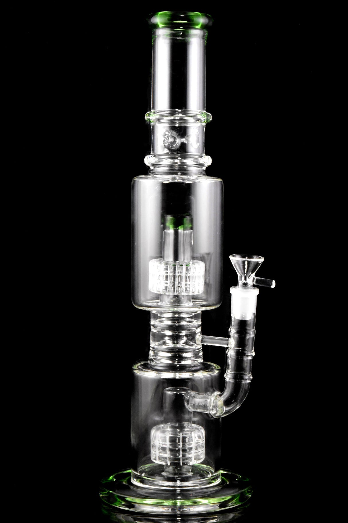 16" Glass Straight Tube Bong “Matrix Maker” – Double Matrix Perc – GoG