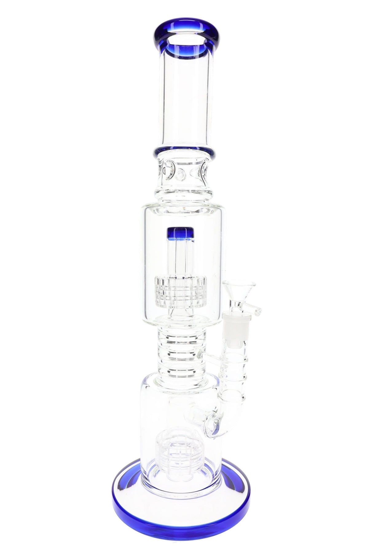 16" Glass Straight Tube Bong “Matrix Maker” – Double Matrix Perc – GoG