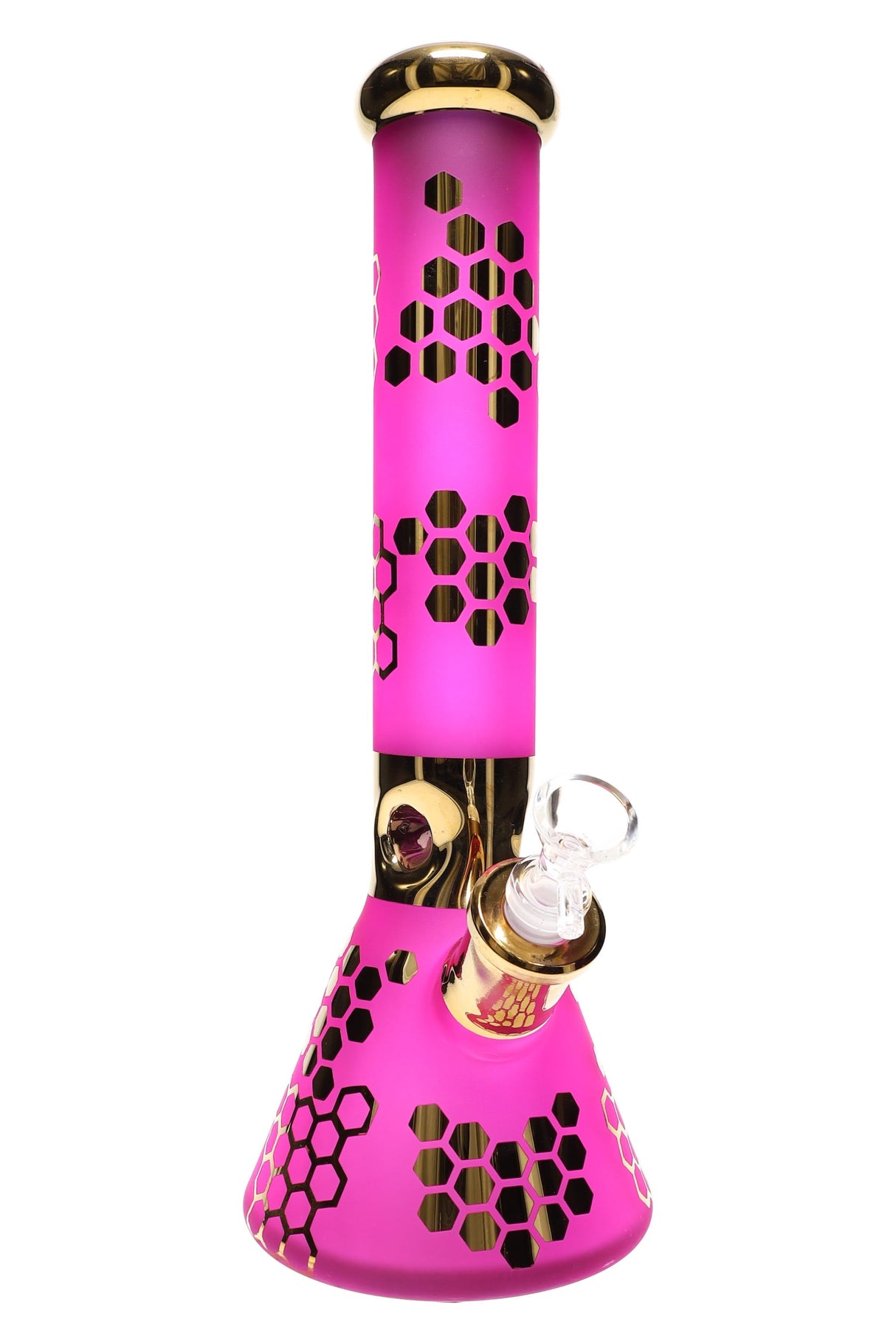 14″ 7 mm Honeycomb Beaker Bong – 18.8 mm GoG